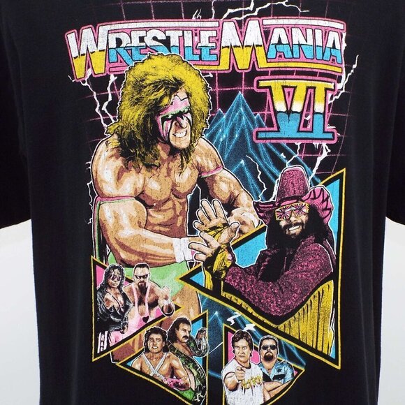 Wrestle Mania VI Short Sleeve T Shirt - Picture 3 of 5